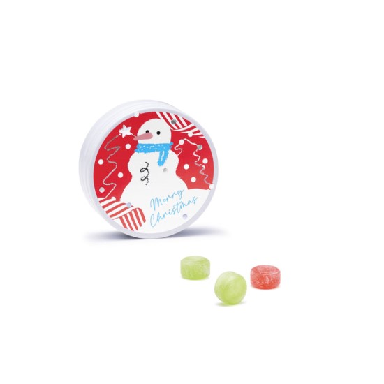ヒトツブカンロ_ウインターホリデーの小さな缶　雪だるま